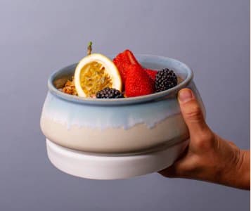Daily Ritual Bowl held in one hand